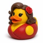Charming Confident Duck Collectible Figurine - Stylish Desk Decor for Adults – 3D Printed in Canada