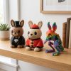Ensemble figurines de collection Lapin marié