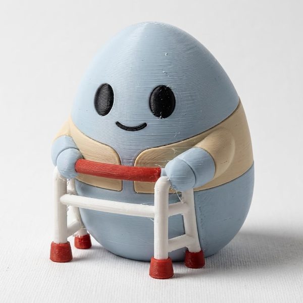 Figurine de collection Eggling à la canne