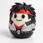 Glam Metal Eggling Collectible Figurine - Unique Desk Decor for Adults – 3D Printed in Canada