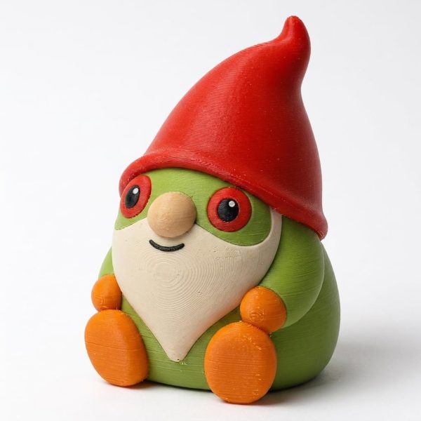 Gnome grenouille aux yeux rouges décoratif