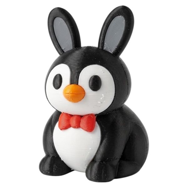 Penguin Bunny Figurine - 3D printed collectible