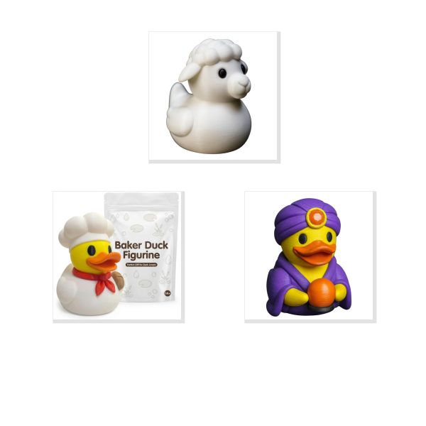 Duck Figurine Bundle Sheep Duck Baker Fortune