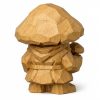 Figurine de champignon sculptée façon bois