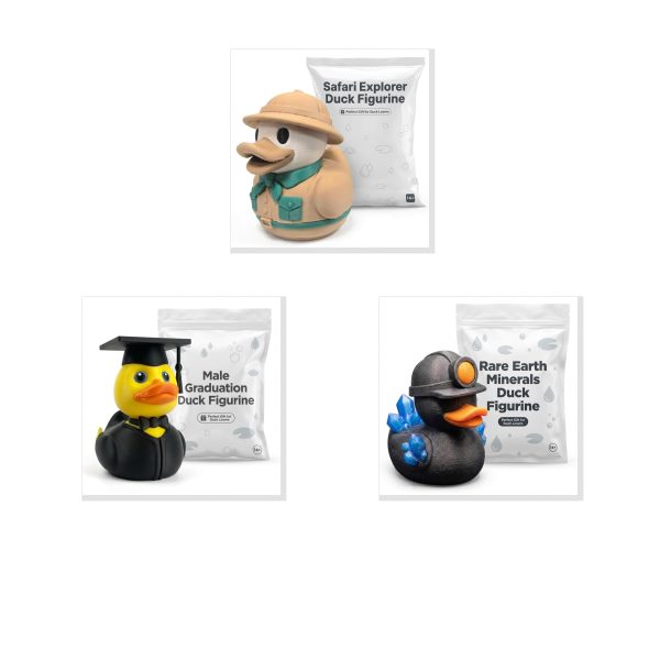 Safari Duck Figurine Bundle