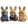 Ensemble de figurines lapin loufoque