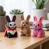 Ensemble de figurines lapin goule maléfique