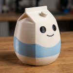 Milk Carton Eggling Collectible Figurine - Unique Desk Decor for Adults – 3D Printed in Canada