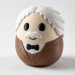 Albert Einstein Eggling Collectible Figurine - Unique Desk Decor for Adults – 3D Printed in Canada