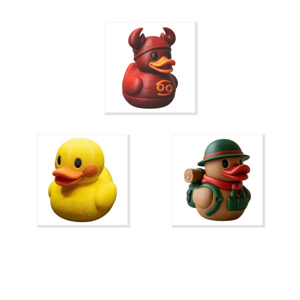 Zodiac Devil Duck Figurine Bundle