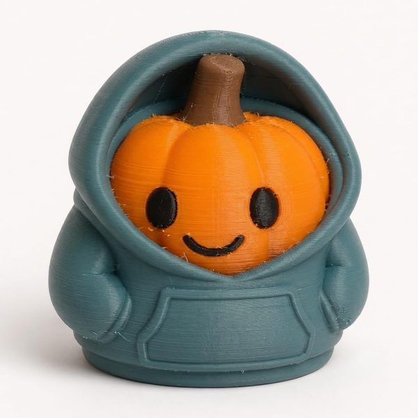 Oversized Hoodie Pumpkin Figurine