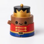 Nutcracker Tree Stump Collectible Figurine - Unique Desk Decor for Adults – 3D Printed in Canada