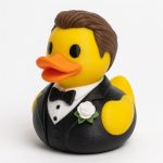 Groomsman Duck Collectible Figurine - Unique Desk Decor for Adults – 3D Printed in Canada