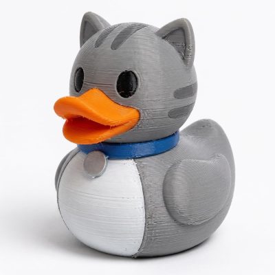 British Shorthair Duck Collectible Figurine - Unique Desk Decor for Adults – 3D Printed in Canada