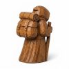 Figurine sculptée bois Retour au bercail