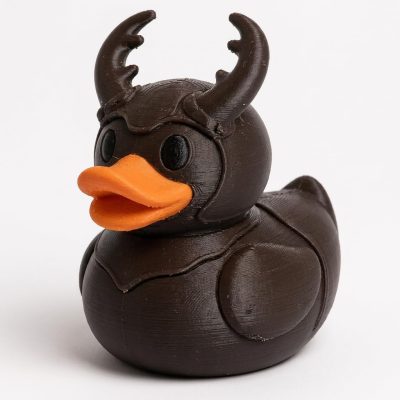 Stag Beetle Duck Collectible Figurine - Unique Desk Decor for Adults – 3D Printed in Canada