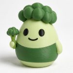 Broccoli Eggling Collectible Figurine - Unique Desk Decor for Adults – 3D Printed in Canada