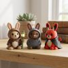 Lapin ermite – ensemble de figurines de collection