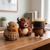 Ensemble de figurines de collection canard bison