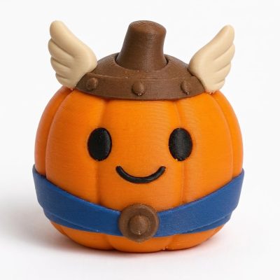 Gaulois Pumpkin Collectible Figurine - Unique Desk Decor for Adults – 3D Printed in Canada