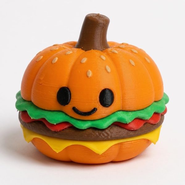 Figurine citrouille cheeseburger