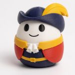 Cavalier Egg Collectible Figurine - Unique Desk Decor for Adults – 3D Printed in Canada