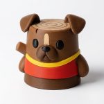 Boxer Dog Tree Stump Collectible Figurine - Unique Desk Decor for Adults – 3D Printed in Canada