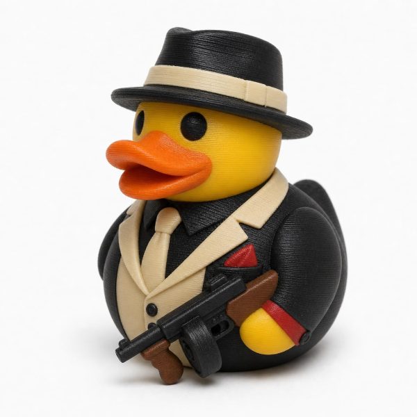 Gangster Duck Figurine