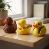 Ensemble de figurines canards gourmands