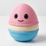 Macaroon Eggling Collectible Figurine - Unique Desk Decor for Adults – 3D Printed in Canada