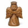 Figurine ange de Noël sculpté façon bois