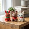Ensemble de figurines de lapins piment fort