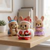Lapin père Noël – ensemble de figurines de collection