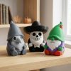 Ensemble de gnomes d'horreur effrayants