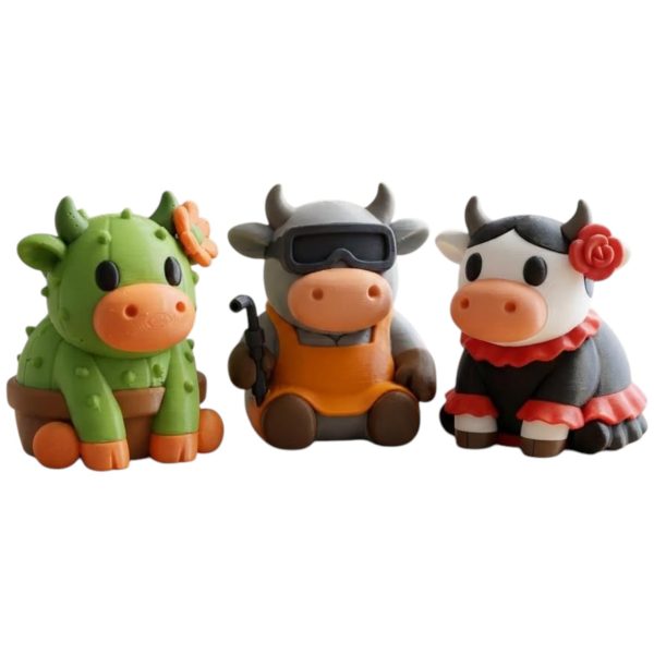 Cow Collectible Figurine Bundle