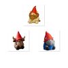 Ensemble de figurines de gnomes animaux