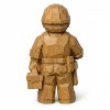 Figurine bûcheron sculptée bois