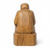 Figurine de la contemplation sculptée façon bois