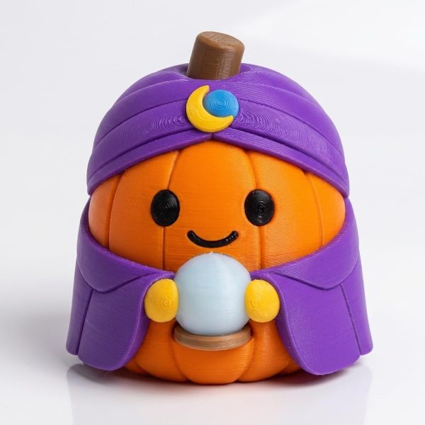 Fortune Teller Pumpkin Figurine