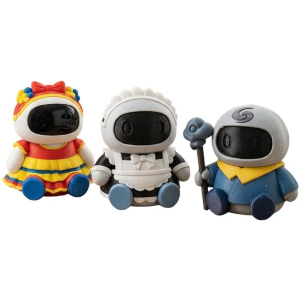 Ensemble de figurines de robots artistiques