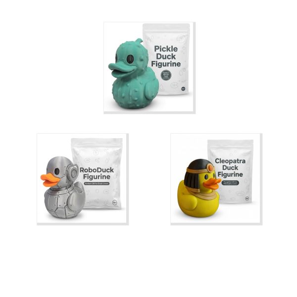 Duck Figurine Bundle Pickle Roboduck Cleopatra