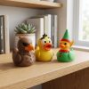 Lot de figurines Canard faucon