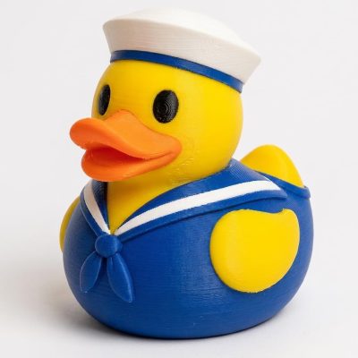 Navy Sailor Duck Collectible Figurine - Unique Desk Decor for Adults – 3D Printed in Canada