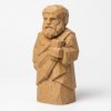 Figurine sculptée bois Platon