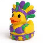 Samba Dancer Duck Collectible Figurine - Unique Desk Decor for Adults – 3D Printed in Canada