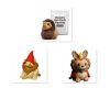 Ensemble de figurines Canard lion majestueux
