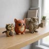 Ensemble de figurines hiboux fantaisistes