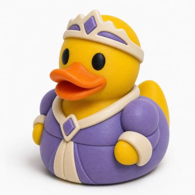 Duchess Duck Collectible Figurine - Regal Shelf Decor for Adults – 3D Printed in Canada