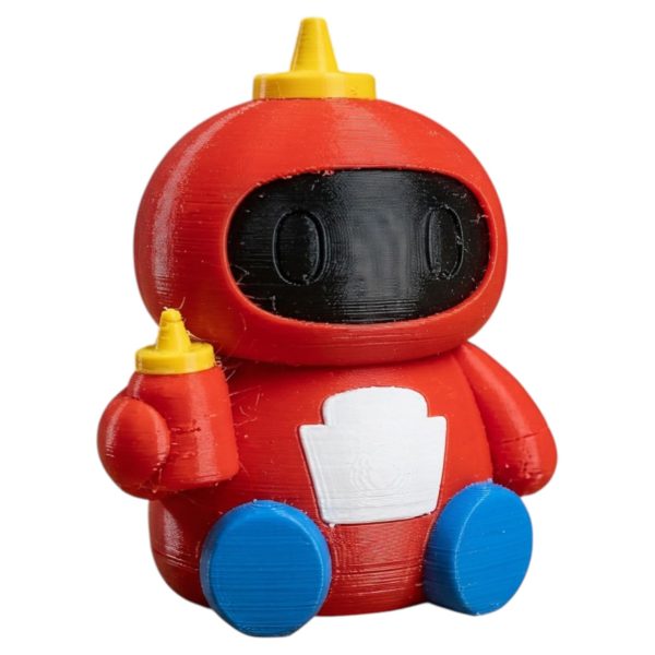 Figurine de robot ketchup
