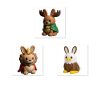 Ensemble de figurines de lapins animaux